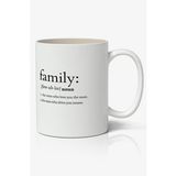 Art Hediye Family (Aile) Tasarımlı Kupa Bardak Baskılı Kahve Kupa