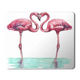 Art Hediye Flamingo Aşk Baskılı 23x19 cm Mouse Pad