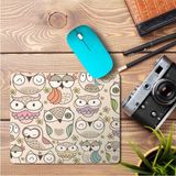 Art Hediye Geometrik Baykuşlar Baskılı 23x19 cm Mouse Pad