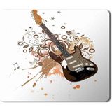 Art Hediye Gitar Müzik Nota Baskılı 23x19 cm Mouse Pad