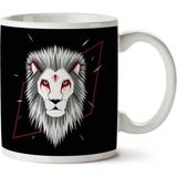 Art Hediye Graphic Design Jungle Lion İki Tarafı Baskılı Kupa Bardak