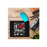 Art Hediye I Love Magic 2 Baskılı 23x19 cm Mouse Pad