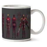Art Hediye Iron Man Görünüşü İki Tarafı Baskılı Kupa Bardak