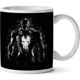 Art Hediye Iron Man Punisher Splatter İki Tarafı Baskılı Kupa Bardak