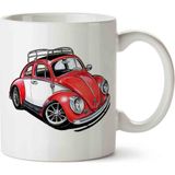 Art Hediye Kırmızı Volkswagen Kupa Bardak