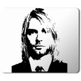 Art Hediye Kurt Cobain Silhouette Baskılı 23x19 cm Mouse Pad