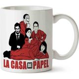 Art Hediye La Casa De Papel 3 İki Tarafı Baskılı Kupa Bardak