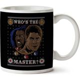 Art Hediye Last Dragon Whos The Master Christmas Knit Pattern İki Tarafı Baskılı Kupa Bardak