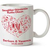 Art Hediye Love Aşıklar Love Sevgililer Günü Kupa Bardak