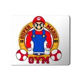 Art Hediye Mario Gym Baskılı 23x19 cm Mouse Pad