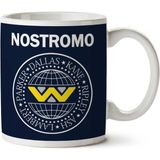 Art Hediye Nostromo Ramones Logo Aliens İki Tarafı Baskılı Kupa