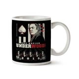 Art Hediye One Nation Underwood House Of Cards İki Tarafı Baskılı Kupa