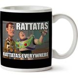 Art Hediye Pokemon Rattatas Everywhere Woody Buzz Toy Story Pixar iki Tarafı Baskılı Kupa Bardak