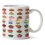 Art Hediye Pop Cake Pastalar Kekler İki Tarafı Baskılı Kupa Bardak