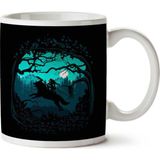 Art Hediye Princess Mononoke Run Wolf Landscape İki Tarafı Baskılı Kupa Bardak