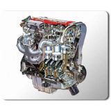 Art Hediye Red Top Opel Engine Baskılı 23x19 cm Mouse Pad