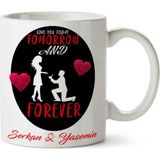 Art Hediye Tomorrow And Forever Sevgililer Günü Kupa Bardak