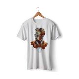 Art Hediye Tony Stark Marvel Demir Adam Baskılı Tişört Tshirt - XL - 001-Beyaz