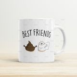 Art Hediye Tuvalet Kağıdı And Bok Best Friends D Baskılı Kupa Bardak
