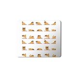 Art Hediye Yoga Yapan Pug Köpek Baskılı 23x19 cm Mouse Pad