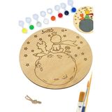 Art İnside Küçük Prens Gezegen Ahşap Boyama Tuval Seti Hediye Hobi Kiti