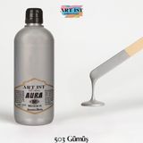ART IST Aura 503 Gümüş Tombul Metalik ve Sedefli Boya 500ml Yüksek Örtücülük Özelliği - 500 ml