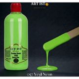 ART IST Kendinden Vernikli PLUS Su Bazlı Akrilik Boya 500ml - 057 YEŞİL NEON