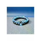 ART LİFE DOĞALTAŞ Natural Stones 4848465465465 Oniks & Mavi Çek Kristali (Termal Kuvars) Doğaltaş Sevgili Bilekliği