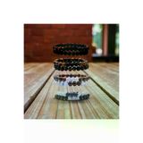 ART LİFE DOĞALTAŞ Natural Stones 84846548498465484986 Kaplangözü-Beyaz Lavlit-Lav Doğaltaş Sevgili Aile Boyu Bileklik 8 Adet