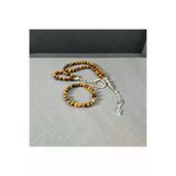 ART LİFE DOĞALTAŞ Natural Stones 84894566546843532 3Üçlü Kaplan Goözü Tesbih Ve Bilekılık Ve Anaktarlık Set
