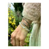 ART LİFE DOĞALTAŞ Natural Stones artlife101002 8Mm Balık Burcu Doğaltaş Bileklik, Labradorit-Güneş Taşı-Ametist-Florit-A.turkuaz(Firuze)-Hematit