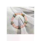 ART LİFE DOĞALTAŞ Natural Stones artlife3000616 Akuamarin, Pembe Kuvars Elysium Model Doğal Taş Bileklik