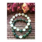 ART LİFE DOĞALTAŞ Natural Stones artlise014 Sevgili Bilekliği Hematit Pembe Kuvars & Lav Taşı Bileklik