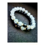 ART LİFE DOĞALTAŞ Natural Stones artlise018 Doğaltaş Orijinal Necef & Oniks & Hematit Sevgili Bilekliği