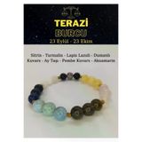 ART LİFE DOĞALTAŞ Natural Stones artlise045 Terazi Burcu Bilekliği Lapislazuli,turmalin, Sitrin, Akuamarin, Pembe Kuvars, Aytaşı, Dumanlı Kuvars
