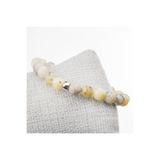 ART LİFE DOĞALTAŞ Natural Stones Dentritli Beyaz Opal Taşı Bileklik-8 mm Siyah 18-19 cm artlıfe456415