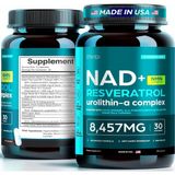 Art Natural's Nad Supplement 8,457 mg Extra Strength Nmn Alternative Liposomal, Green Tea + Astaxanthin 60 Caps
