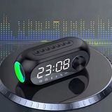Art Nest Dijital Çalar Saat S8 Rgb LED Işıklı Bluetooth Bas Hoparlör Mp3 Fm Radyo Hd LED Ekran Çok Fonksiyonlu Speaker