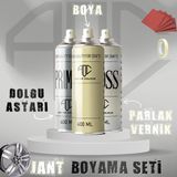 Art Of Colour Sprey Jant Boyası-Dolgu Astarı-Vernik Jant Boyama Seti - Gümüş Gri