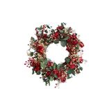 ART PINE Kapı Süsü Çelenk , Şoklanmış Okaliptüs , Canlı Yapraklar , Düğün Parti Yeniyıl Noel Yılbaşı
