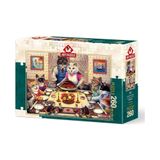Art Puzzle 5025 Kedi Ailesi Ziyafette 260 Parça Puzzle