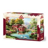 Art Puzzle 5188 Kırmızı Eski Değirmen 1000 Parça Puzzle