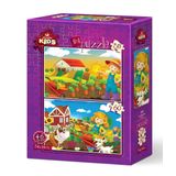 Art Puzzle 5582 35+60 Parça Çiftçi Kız Puzzle