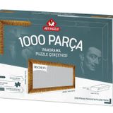Art Puzzle Altın 1000 Parça Panorama Demonte Puzzle Çerçevesi