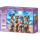 Art Puzzle Art Çocuk Tatilci Köpekler 200 Parça Puzzle