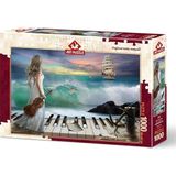 ART PUZZLE Deniz Senfonisi 1000 Parça Eğlenceli Tasarımlı Puzzle 3+ Yaş İçin Zeka Geliştirici