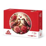 Art Puzzle Güller ve Aşk 570 Parça Round Puzzle