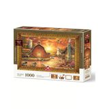 Art Puzzle Gün Batımı Yolculuğu Çerçeveli Yapboz - 1000 Parça 5692