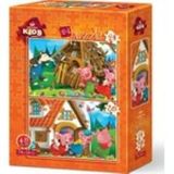 Art Puzzle Kids Aç Kurt 24+35 Parça 2'Li Puzzle