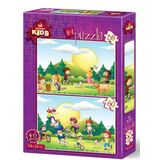 Art Puzzle Kids Oyun Zamanı 2'li 35+60 Parça Puzzle